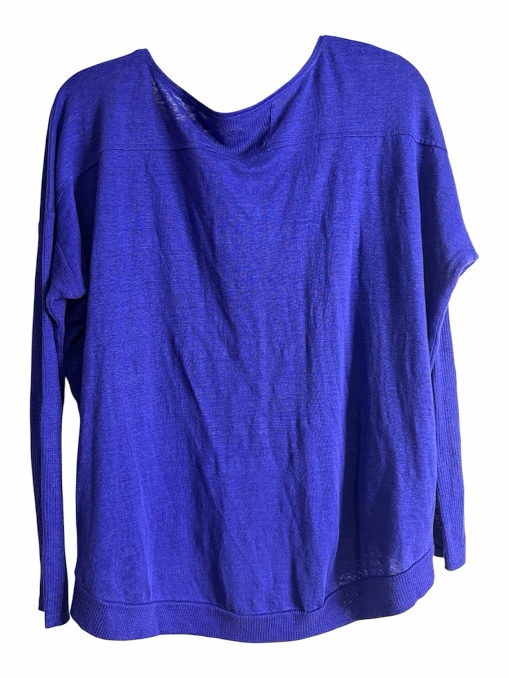 Eileen Fisher Organic Linen Boxy Top – Purple Shade Minimalist Quiet Luxury - Picture 4 of 9
